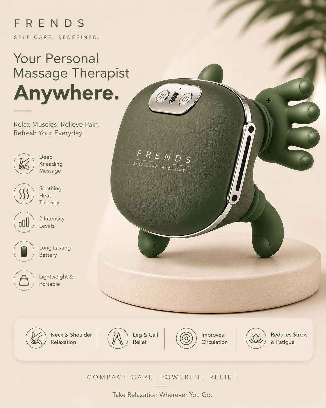 Frends Shoulder & Neck Massager with Heat